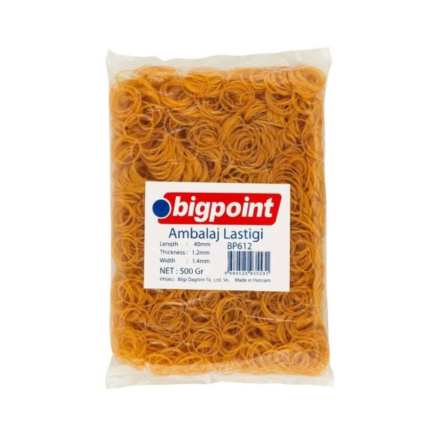 Bigpoint Mini Ambalaj Lastiği 500 gr, %100 Kauçuk, Dayanıklı ve Esnek - 1