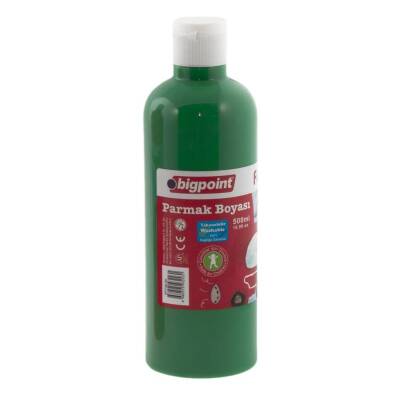 Bigpoint Parmak Boyası, 500 ml, Güvenli, Parmak ve Fırça Uyumlu, Yeşil - Bigpoint