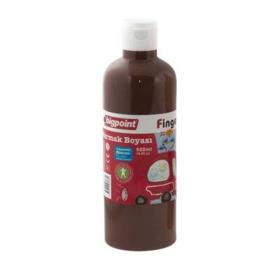 Bigpoint Parmak Boyası, 500 ml, Parmak ve Fırça Uyumlu, Kahverengi - Bigpoint