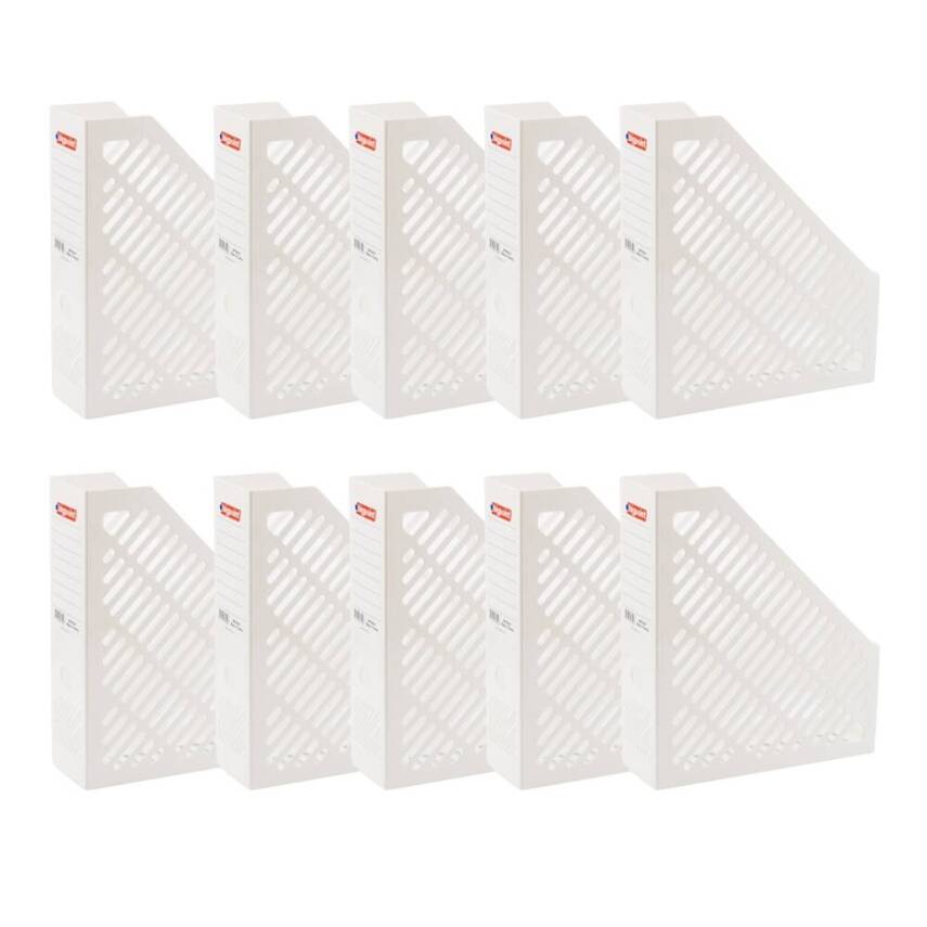 Bigpoint Plastik Kutu Klasör, 10 Adet, Dikey - Yatay, A4 - A5, Beyaz - 2