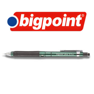 Bigpoint Plus Versatil Kalem, 0.7 mm, Metal Uç, Yumuşak Gövde, Yeşil - 4
