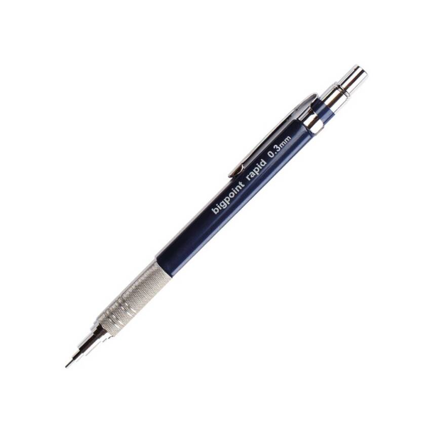 Bigpoint Rapid Versatil Kalem, 0.3 mm, Metal Uçlu, Mavi - 1