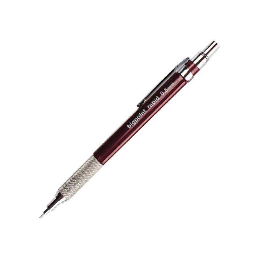 Bigpoint Rapid Versatil Kalem, 0.5 mm, Metal Uçlu, Bordo - 1