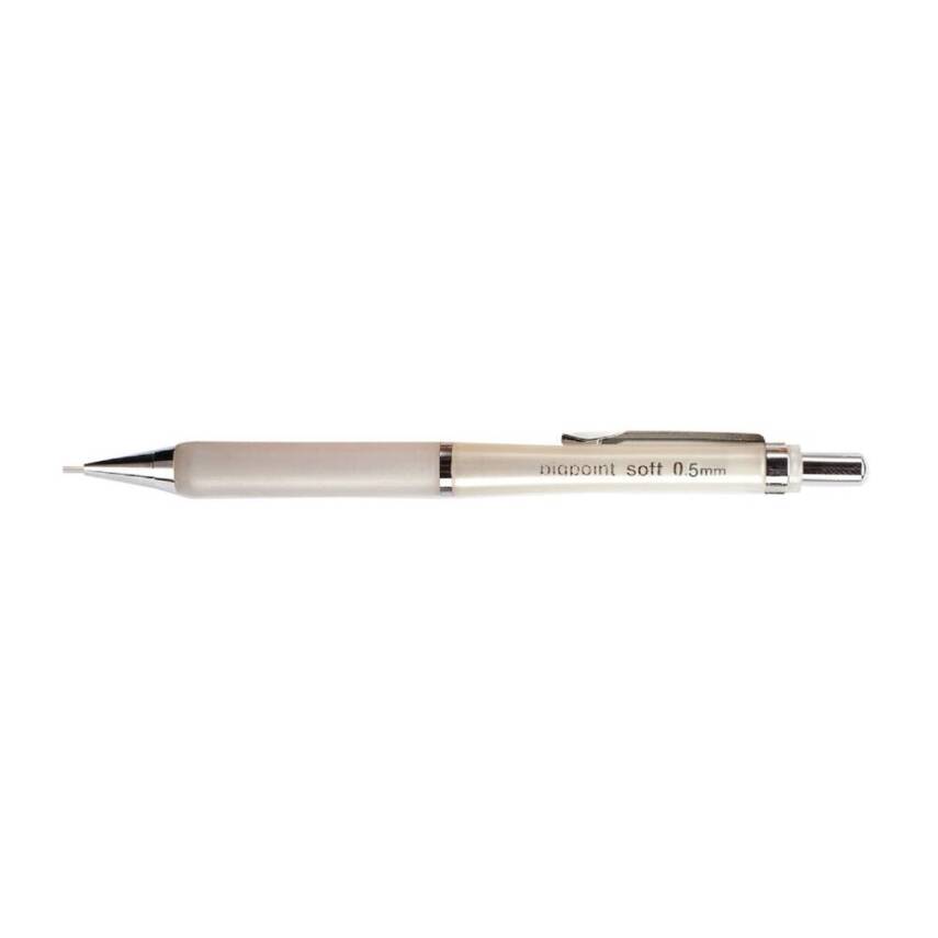 Bigpoint Soft Versatil Kalem, 0.5 mm, Metal Uçlu, Beyaz - 2