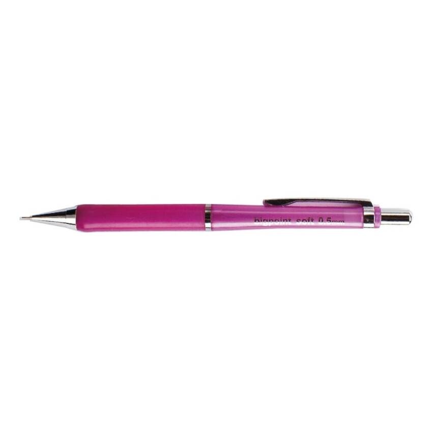 Bigpoint Soft Versatil Kalem, 0.5 mm, Metal Uçlu, Koyu Pembe - 2