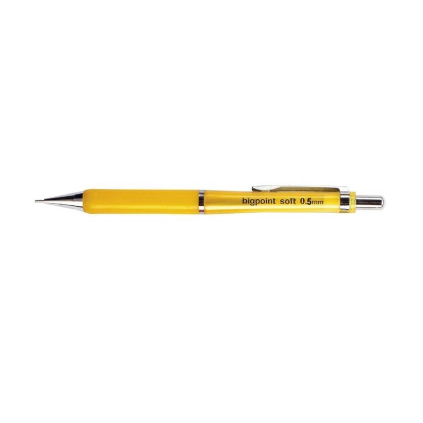 Bigpoint Soft Versatil Kalem, 0.5 mm, Metal Uçlu, Sarı - 2