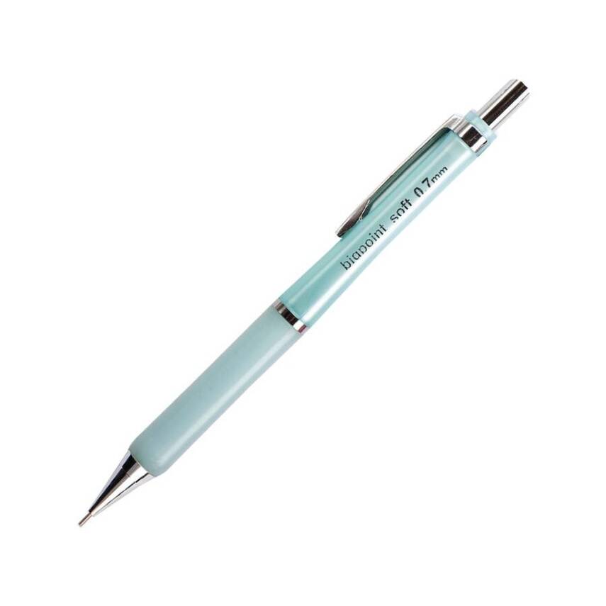 Bigpoint Soft Versatil Kalem, 0.7 mm, Metal Uç, Kauçuk Gövde, Mavi - 1