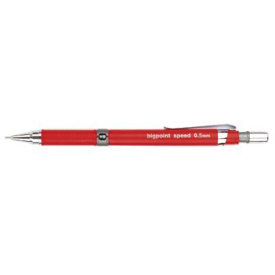 Bigpoint Speed Versatil Kalem, 0.5 mm, Gizlenebilir Uçlu, Kırmızı - 2