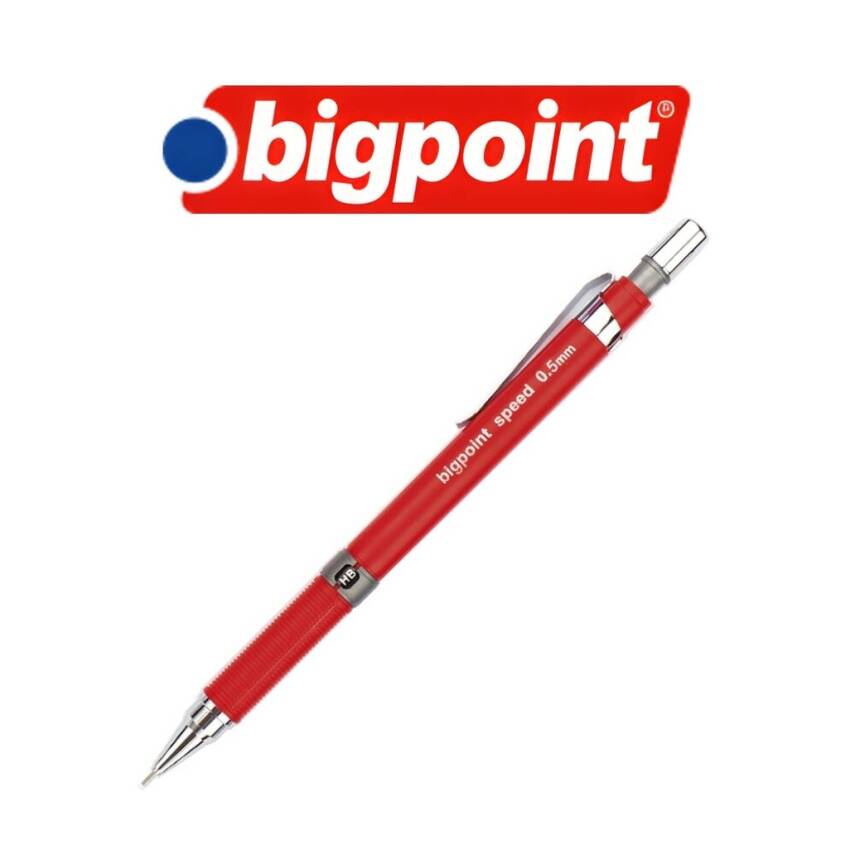 Bigpoint Speed Versatil Kalem, 0.5 mm, Gizlenebilir Uçlu, Kırmızı - 3
