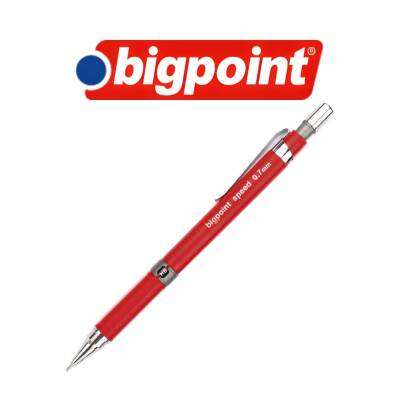 Bigpoint Speed Versatil Kalem, 0.7 mm, Gizlenebilir Uçlu, Kırmızı - 3