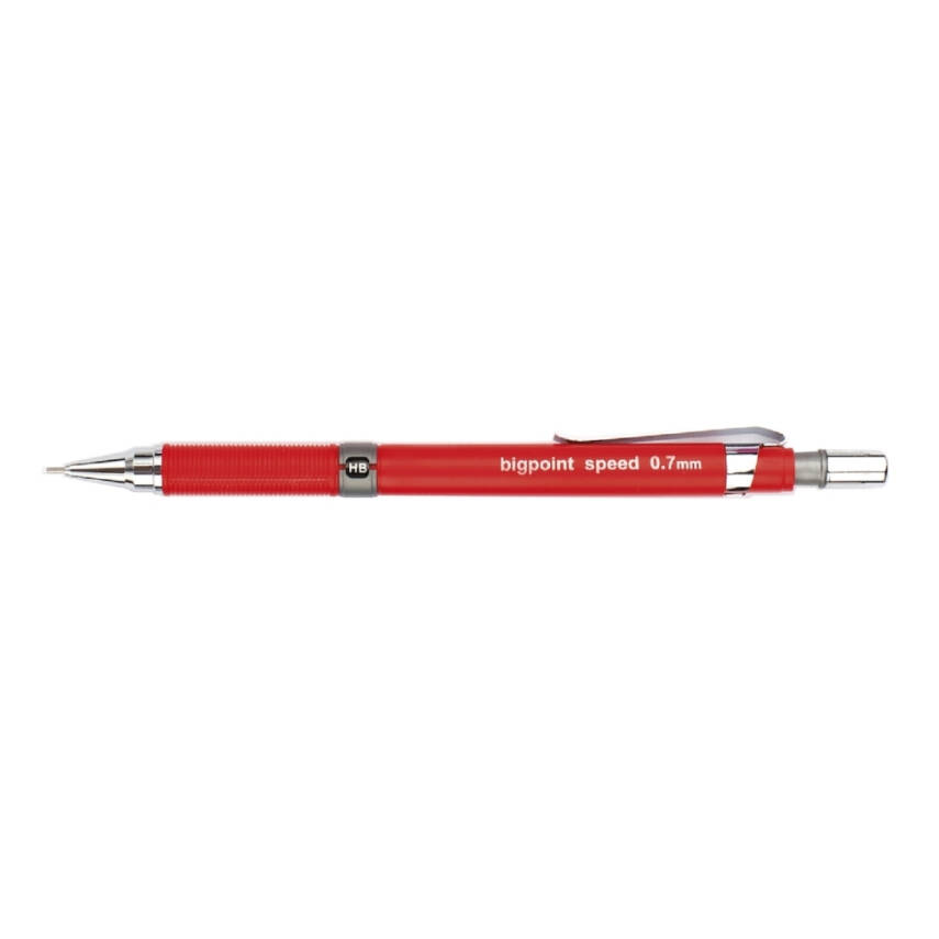 Bigpoint Speed Versatil Kalem, 0.7 mm, Gizlenebilir Uçlu, Kırmızı - 2