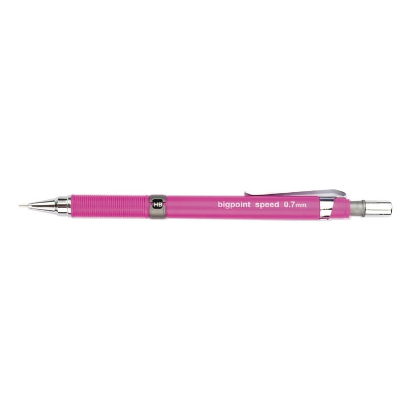 Bigpoint Speed Versatil Kalem, 0.7 mm, Gizlenebilir Uçlu, Pembe - 2