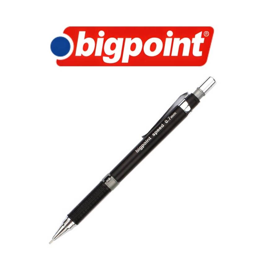 Bigpoint Speed Versatil Kalem, 0.7 mm, Gizlenebilir Uçlu, Siyah - 3