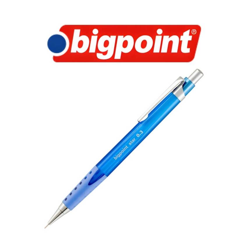 Bigpoint Star Versatil Kalem, 0.3 mm, Metal Uçlu, Mavi - 3