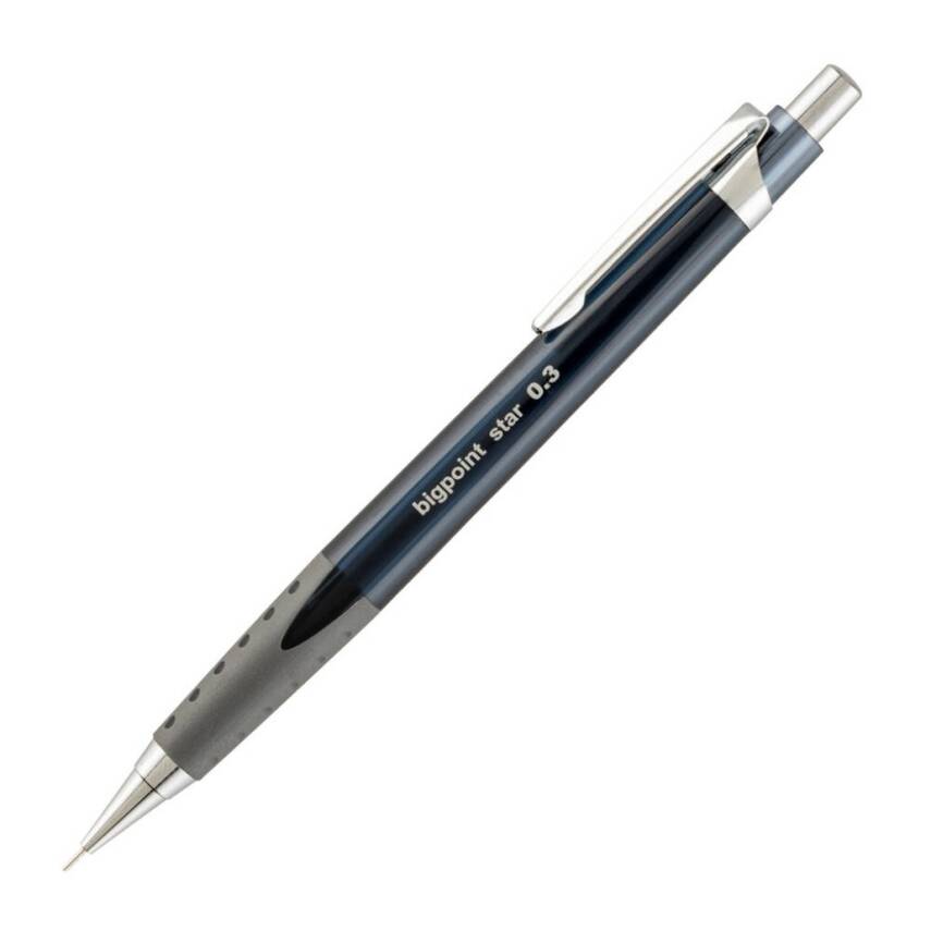 Bigpoint Star Versatil Kalem, 0.3 mm, Metal Uçlu, Siyah - 1