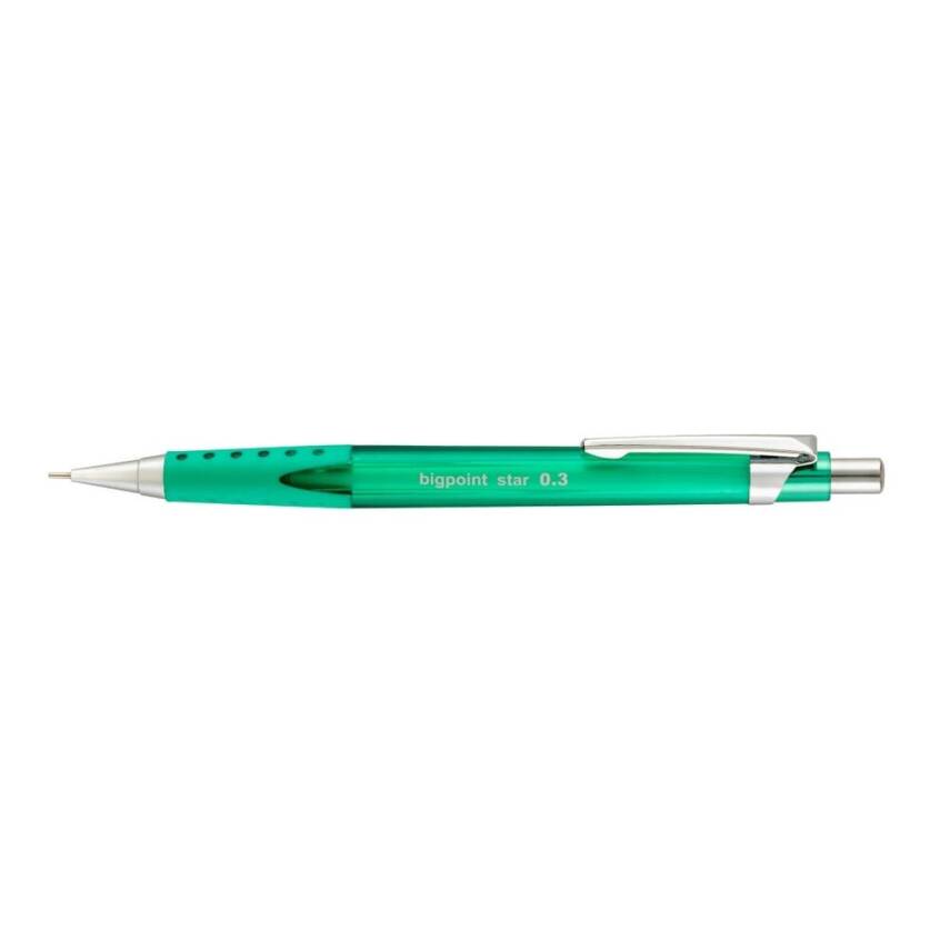 Bigpoint Star Versatil Kalem, 0.3 mm, Metal Uçlu, Yeşil - 2