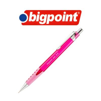 Bigpoint Star Versatil Kalem, 0.5 mm, Metal Uçlu, Pembe - 3