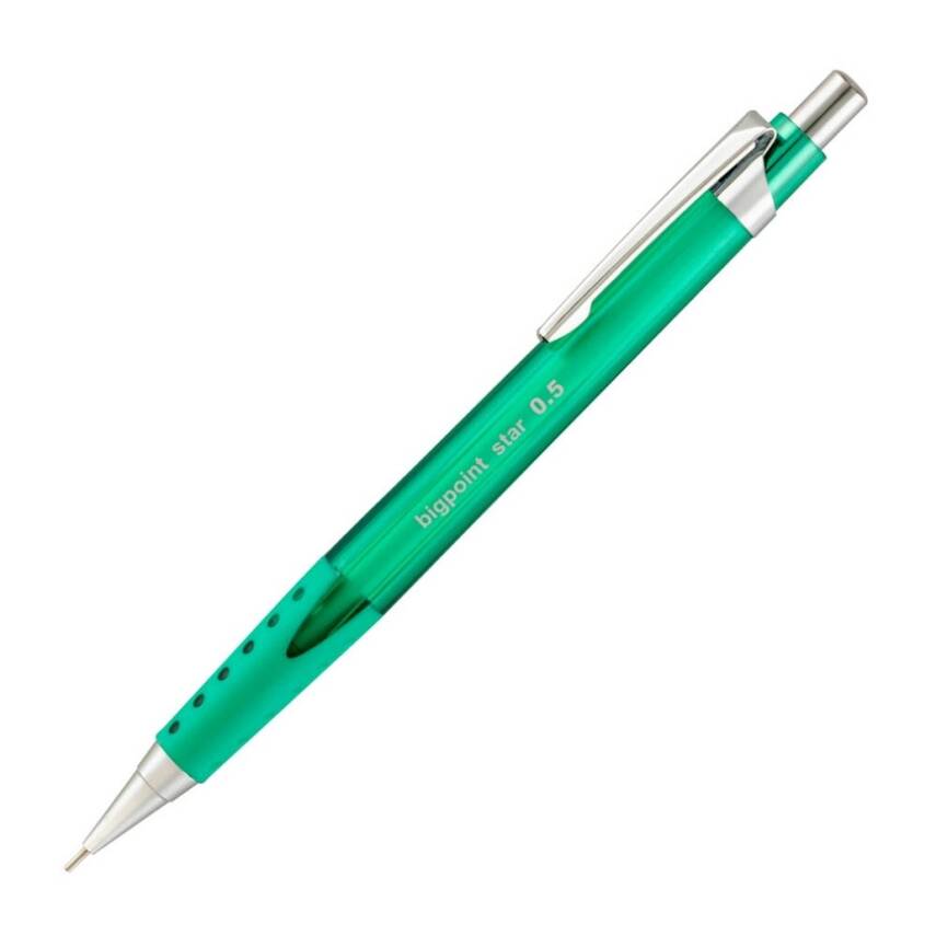 Bigpoint Star Versatil Kalem, 0.5 mm, Metal Uçlu, Yeşil - 1