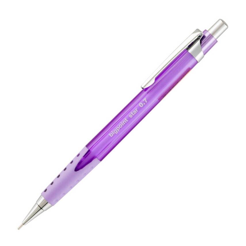 Bigpoint Star Versatil Kalem, 0.7 mm, Metal Uçlu, Mor - 1