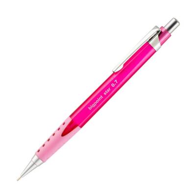 Bigpoint Star Versatil Kalem, 0.7 mm, Metal Uçlu, Pembe - 1