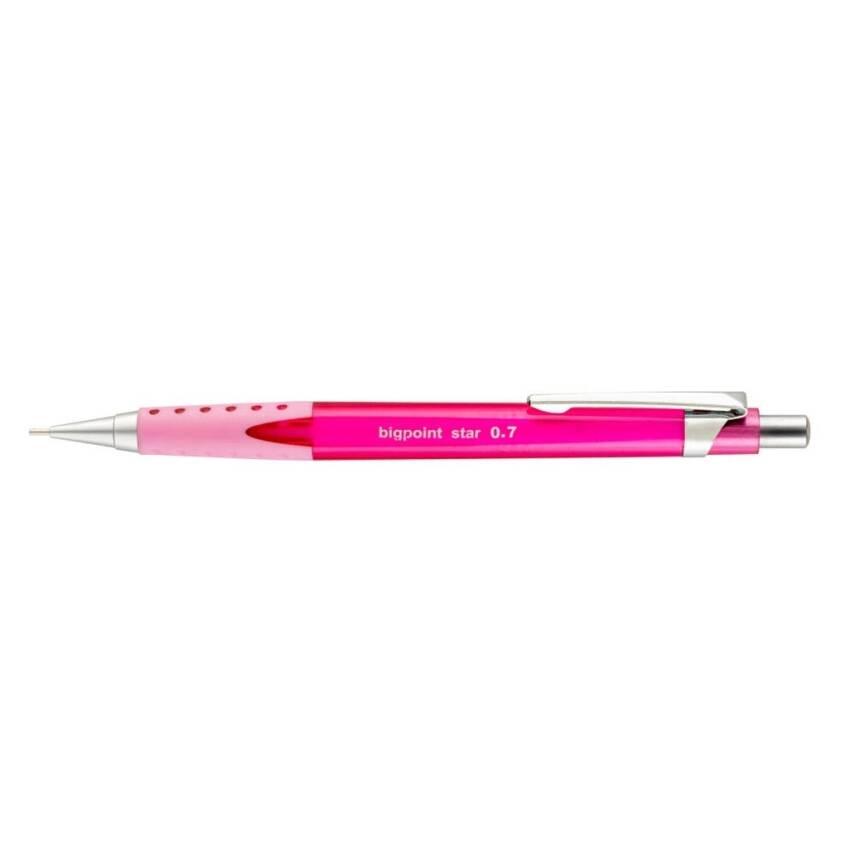 Bigpoint Star Versatil Kalem, 0.7 mm, Metal Uçlu, Pembe - 2