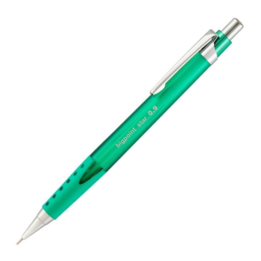 Bigpoint Star Versatil Kalem, 0.9 mm, Metal Uçlu, Yeşil - 1