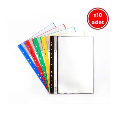 Bigpoint Sunum Dosyası, 10 Adet, 20 Yaprak, 5'li Paket, A4, 5 Renk - 1