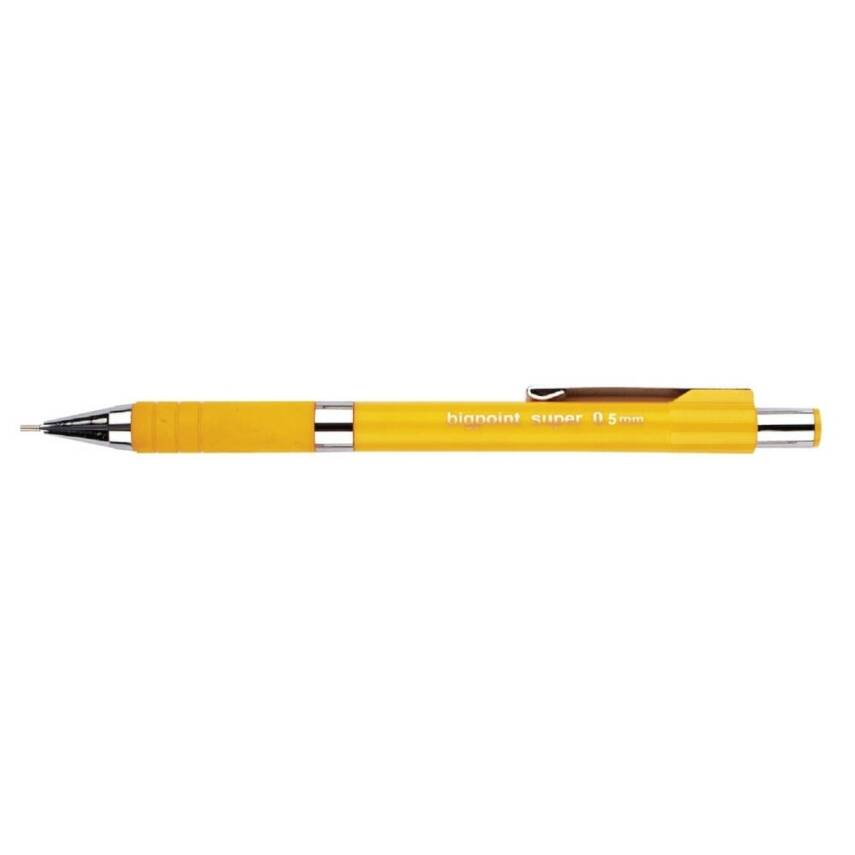 Bigpoint Super Versatil Kalem, 0.5 mm, Gizlenebilir Uçlu, Sarı - 2