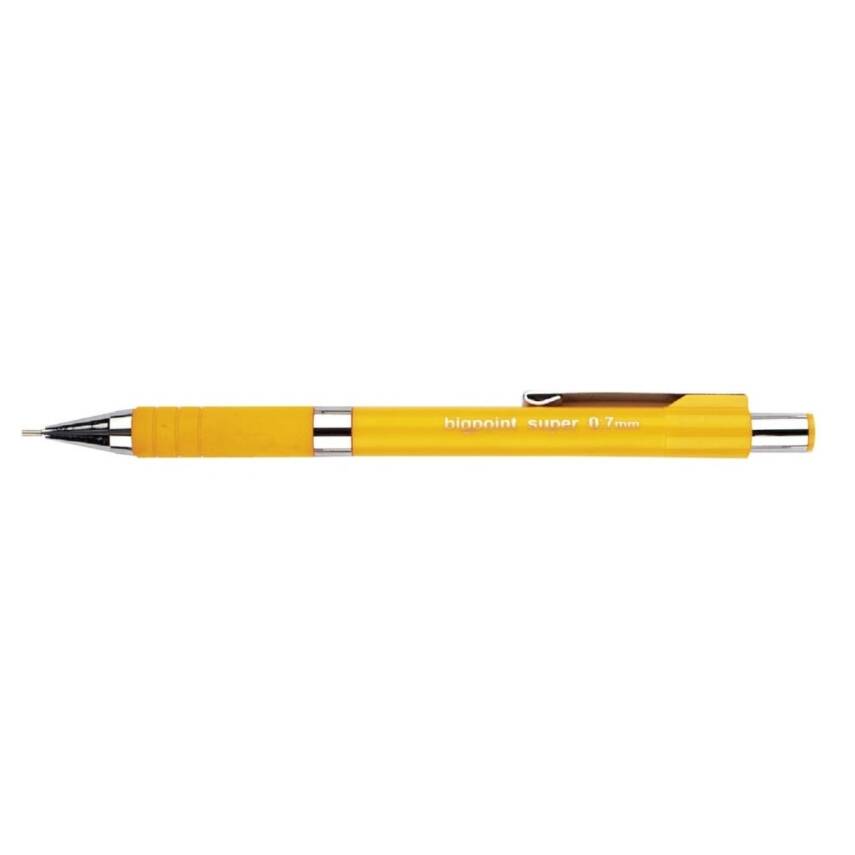 Bigpoint Super Versatil Kalem, 0.7 mm, Gizlenebilir Uçlu, Sarı - 2