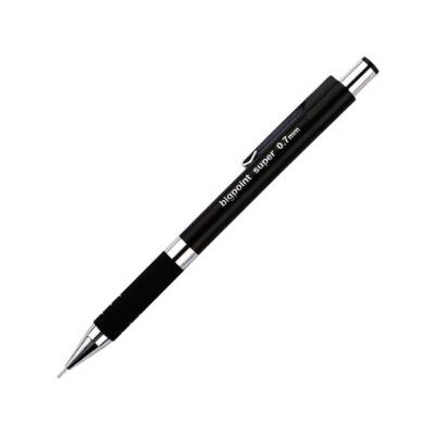 Bigpoint Super Versatil Kalem, 0.7mm, Metal Uç, Ergonomik Gövde, Siyah - 1