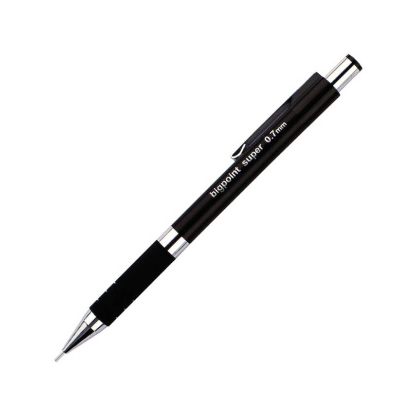 Bigpoint Super Versatil Kalem, 0.7mm, Metal Uç, Ergonomik Gövde, Siyah - 1