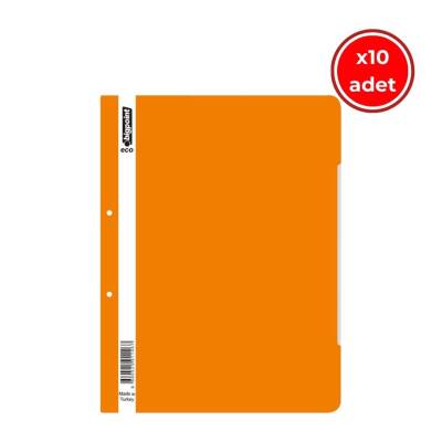 Bigpoint Telli Dosya, 10 Adet, 50'li Paket, 180 A4 Kapasiteli, Turuncu - 1