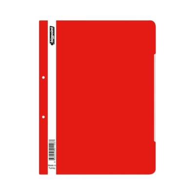 Bigpoint Telli Dosya, 50'li Paket, Standart, A4, Metal Tel, Kırmızı - 1