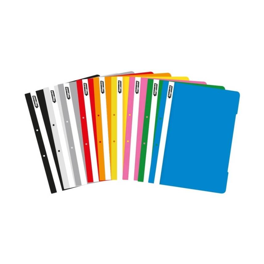 Bigpoint Telli Dosya, 50'li Paket, Standart, A4, Metal Tel, Kırmızı - 3
