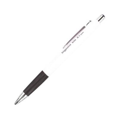 Bigpoint Trio Versatil Kalem, 0.7 mm, Gizlenebilir Uçlu, Beyaz - 1