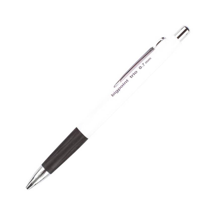 Bigpoint Trio Versatil Kalem, 0.7 mm, Gizlenebilir Uçlu, Beyaz - 1