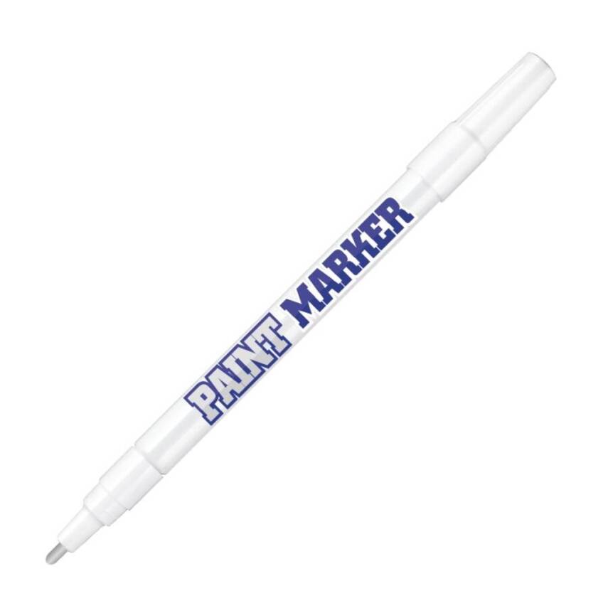 Bigpoint Yuvarlak Uçlu Paint Marker, İnce Uç, Endüstriyel Kalıcı,Gümüş - 1