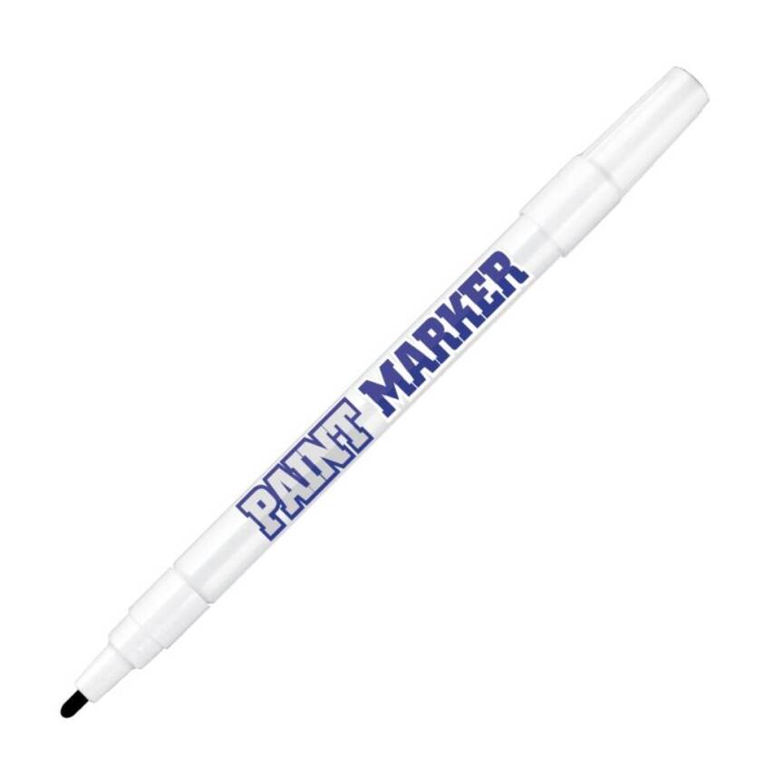 Bigpoint Yuvarlak Uçlu Paint Marker, İnce, Endüstriyel Kalıcı, Siyah - 1