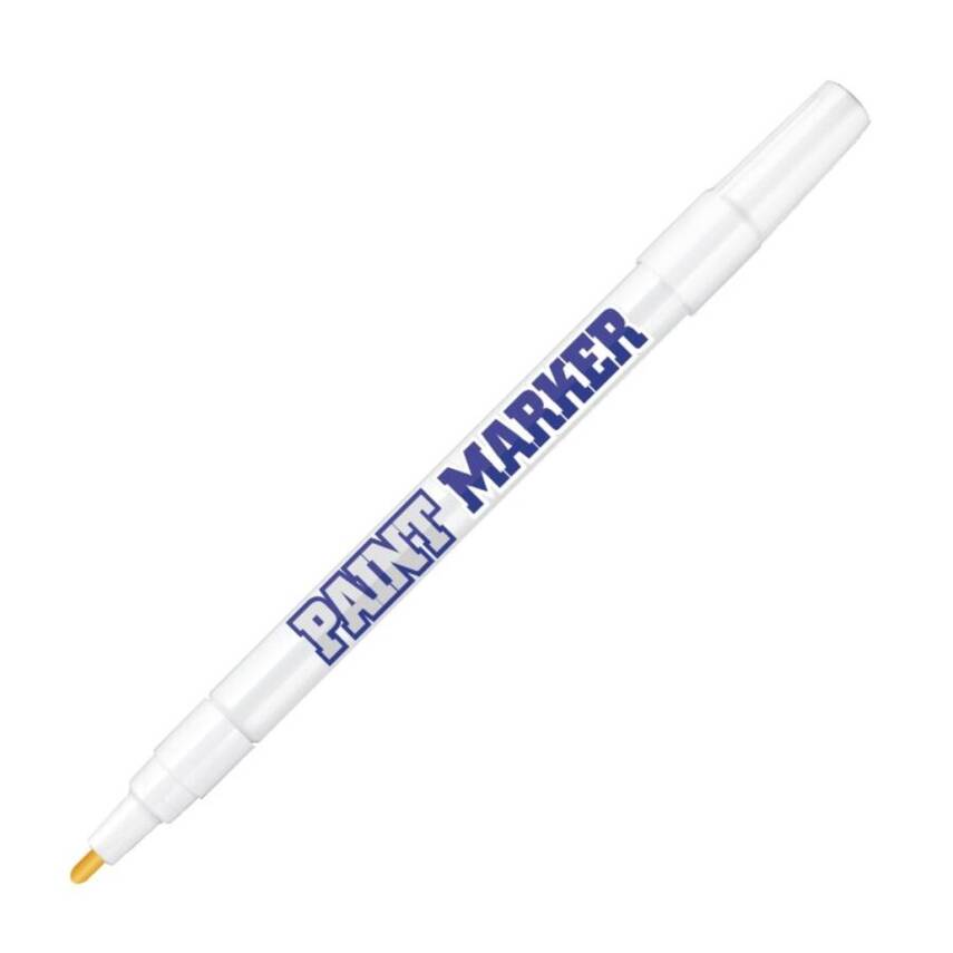 Bigpoint Yuvarlak Uçlu Paint Marker, İnce, Endüstriyel Kalıcı, Altın - 1