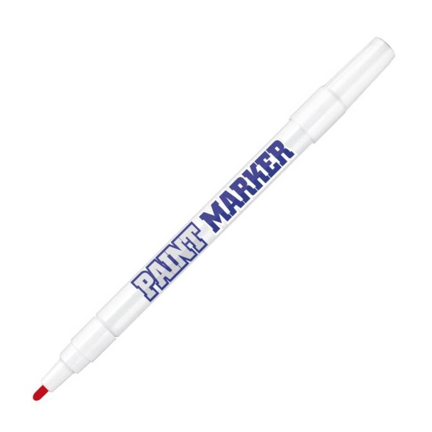 Bigpoint Yuvarlak Uçlu Paint Marker, İnce Uçlu, Kalıcı, Kırmızı - 1