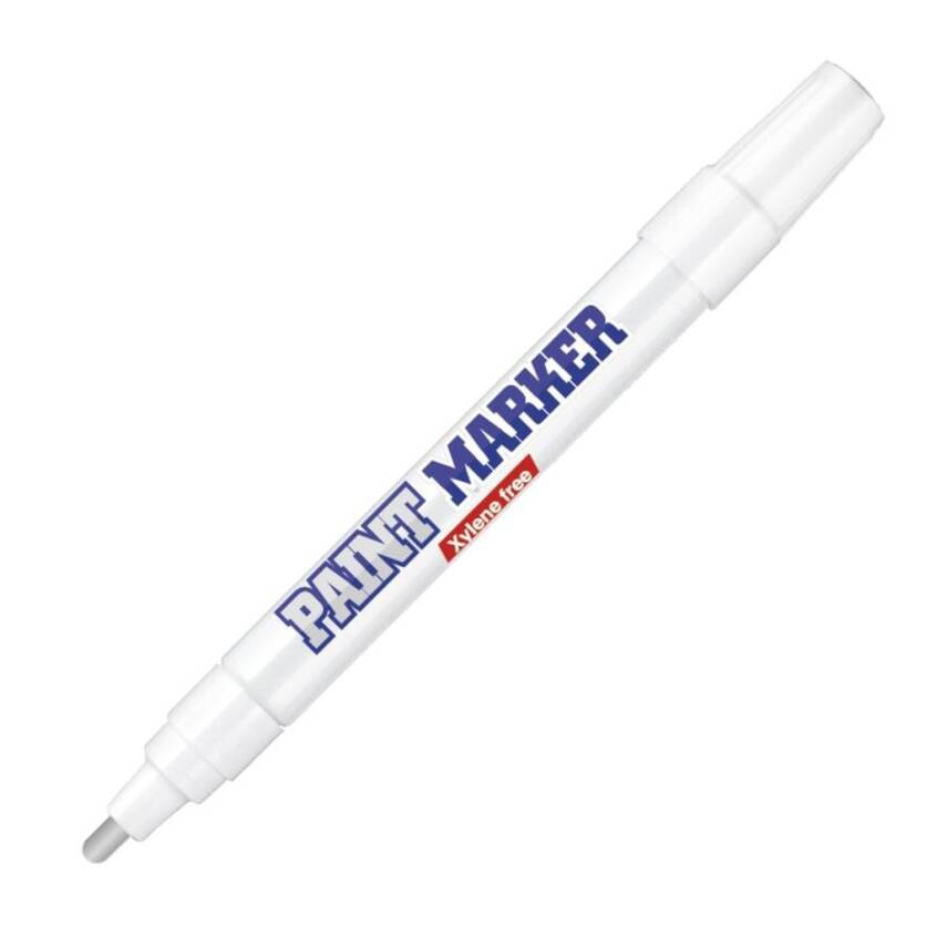 Bigpoint Yuvarlak Uçlu Paint Marker, Kalın, Endüstriyel Kalıcı, Gümüş - 1