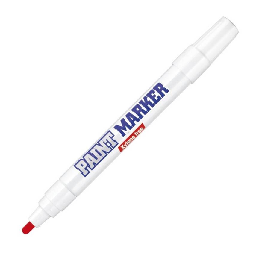 Bigpoint Yuvarlak Uçlu Paint Marker, Kalın Uçlu, Kalıcı, Kırmızı - 1