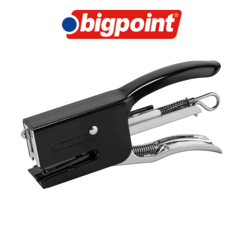 Bigpoint Zımba Makinesi, No:10, Metal Aksam, 12 Sayfa Kapasite, Siyah - 3