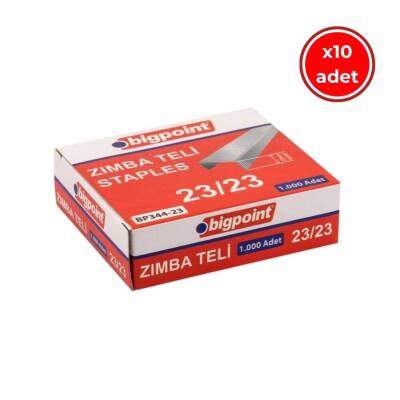 Bigpoint Zımba Teli No: 23/23, 1000 Adet, 10 Adet Kutu, 230 Sayfa Uyum - 1