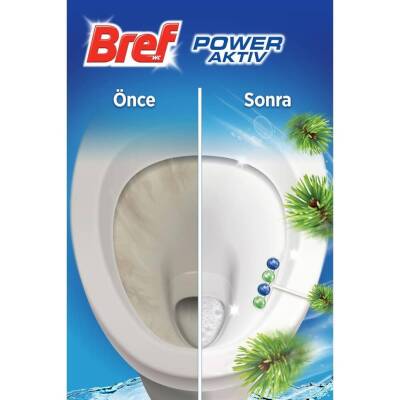Bref Klozet Kokusu, Power Aktif, 50 gr, Tekli 4 Top, Çam Kokulu - 2