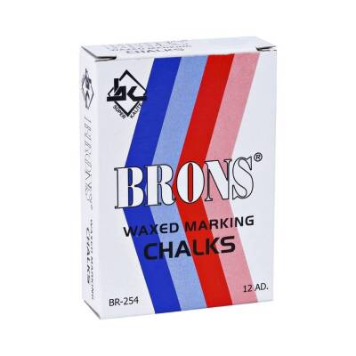 Brons Yağlı Tebeşir Beyaz 12’li, Metal, Cam ve Sac Üzerinde Kullanım - 3