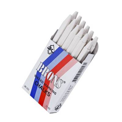 Brons Yağlı Tebeşir Beyaz 12’li, Metal, Cam ve Sac Üzerinde Kullanım - 5