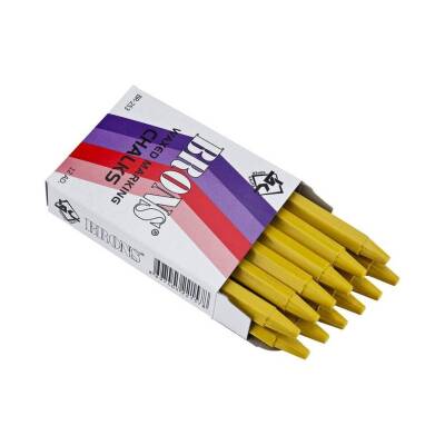 Brons Yağlı Tebeşir Sarı 12'li, Metal, Cam ve Sac Üzerinde Kullanım - 5