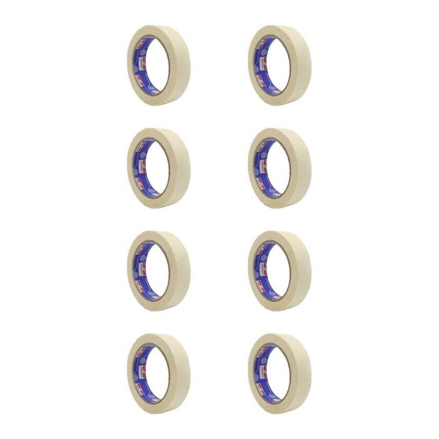 Dayson Extra Maskeleme Bandı, 8 Adet, 36 mm 25 m, Beyaz, İz Bırakmaz - 2