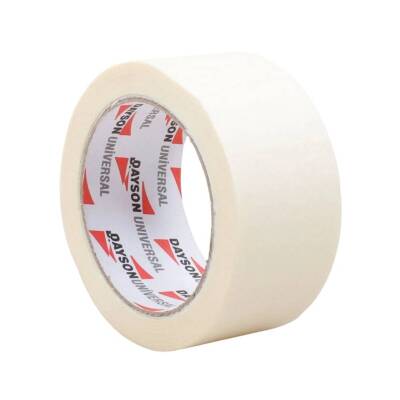 Dayson Universal Maskeleme Bandı, 48 mm x 35 m, Beyaz, Güçlü Yapışma - Dayson